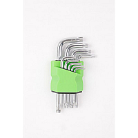 Набір ключів TORX Г-подібних, 9пр.(Т10,15,20,25,27,30,40,45,50) P010K