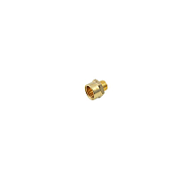 Соединитель резьбовой M1/4"x F1/2" в блистере ROCKFORCE RF-MFE04/08