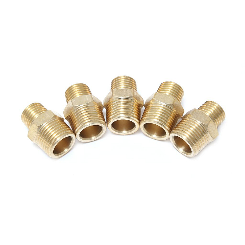 Соединитель резьбовой наруж. резьба 3/8"x3/8", к-т 5шт. Forsage F-MM06/06K