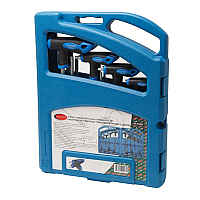 Ключ Т-подібний TORX/6-гранних з шаром, 16пр. (Н:2,2.5х75,  3,4х100, 5,6х150, 8,10х200мм; Т:10,15х75