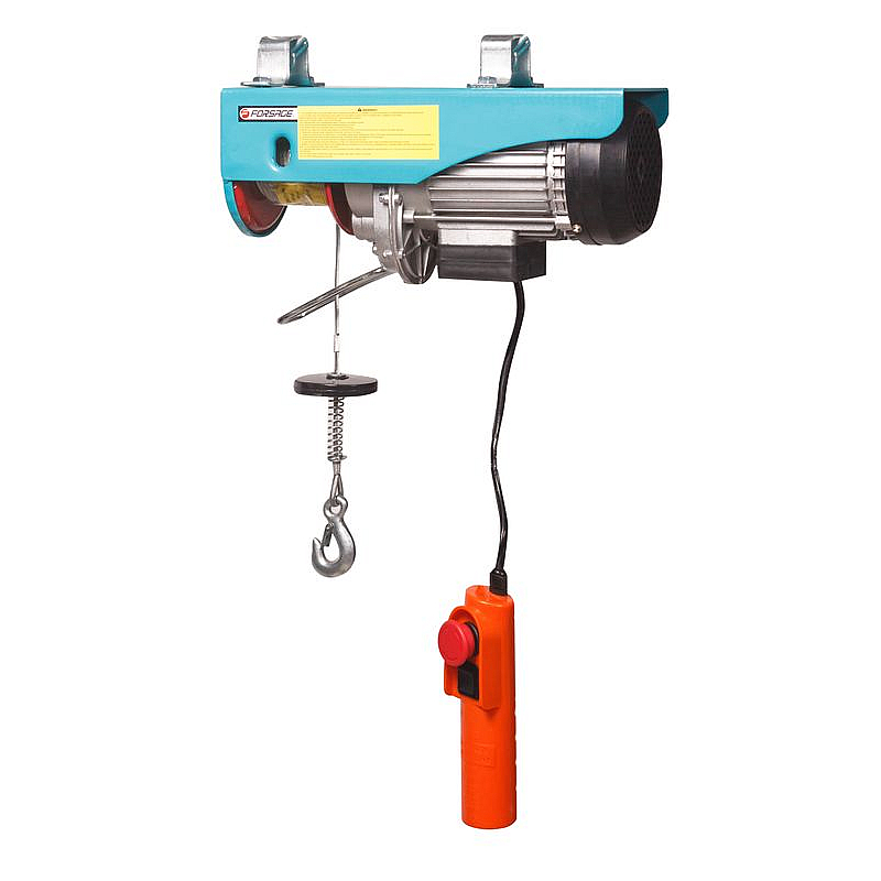 Таль подвесная 250/500 кг (220V, 1000W, высота подъема: 250кг - 12м, 500кг - 6м) Forsage F-TRH1005