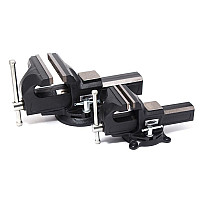 Тиски стальные поворотные с наковальней  3"-75мм ROCKFORCE RF-6540203