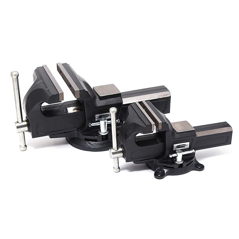 Тиски стальные поворотные с наковальней 3"-75мм ROCKFORCE RF-6540203