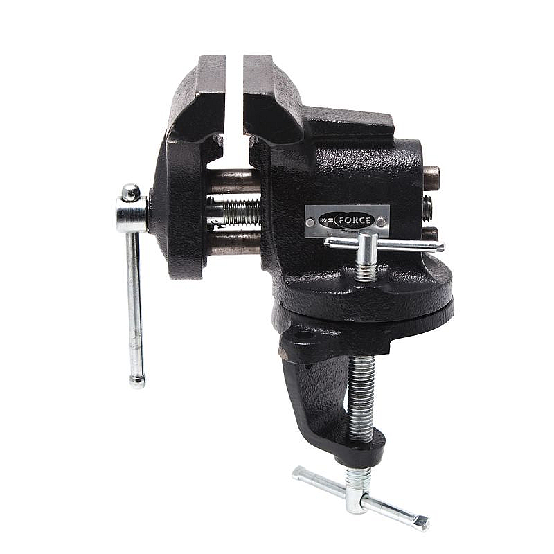 Тиски настольные поворотные 3"-75мм (крепление "струбцина") ROCKFORCE RF-Z30H