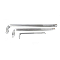 Вороток 1/2" Г-подібний 380мм з накаткою ROCKFORCE RF-8154380