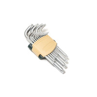 Набір ключів Г-подібних TORX довгих, 15пр. (Т6, Т7, Т8, Т9, Т10, Т15, Т20, Т25, Т27, T30, T40, T45,