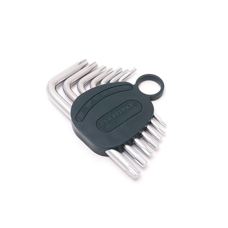 Набор ключей TORX Г-образных, 7 предметов (Т10,Т15,Т20,Т25,Т27,Т30,Т40) в пластиковом держателе ROCKFORCE RF-5071