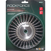 Кордщітка дискова сталева кручена для КШМ 175мм, в блістері ROCKFORCE RF-BWF107