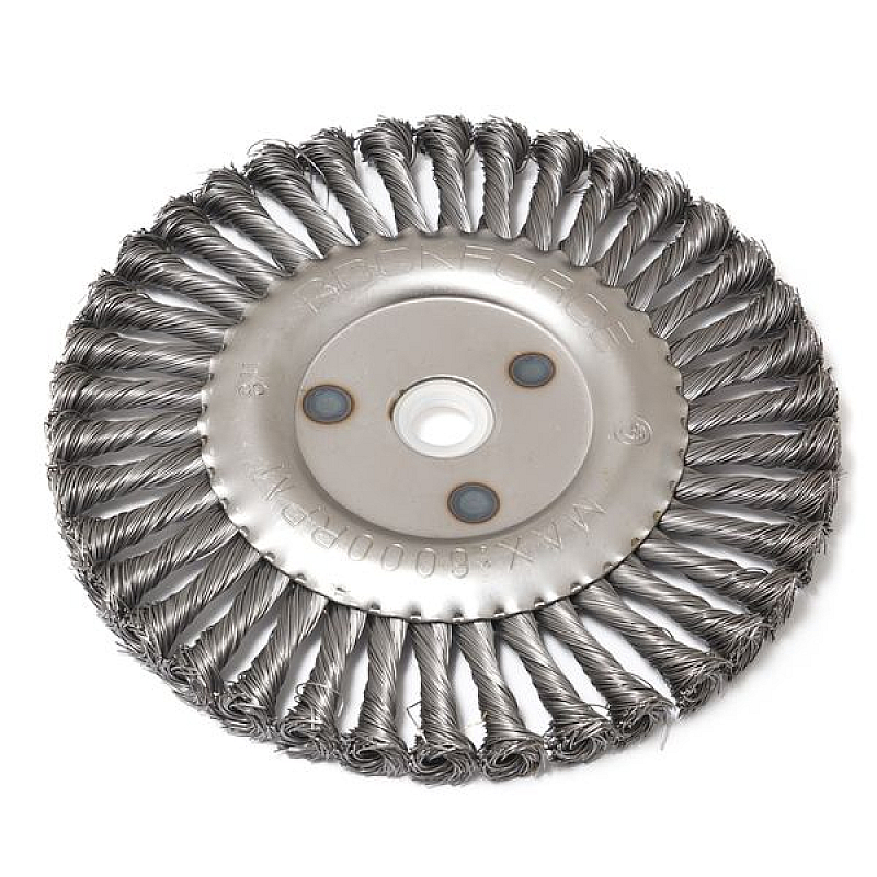 Кордщітка дискова сталева кручена для КШМ 200мм RockForce RF-BWF108