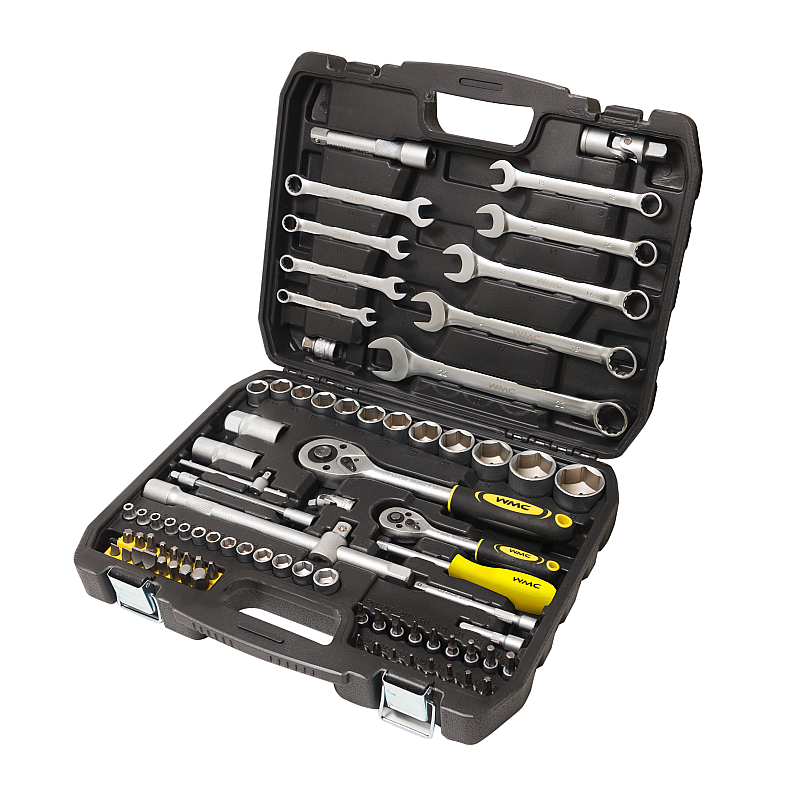 Набор инструментов 82пр. 1/4'', 1/2''(6гр)(4-32мм) WMC TOOLS 4821-5