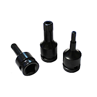 Головка-біта SPLINE ударна  M16 с отвором, 1/2"