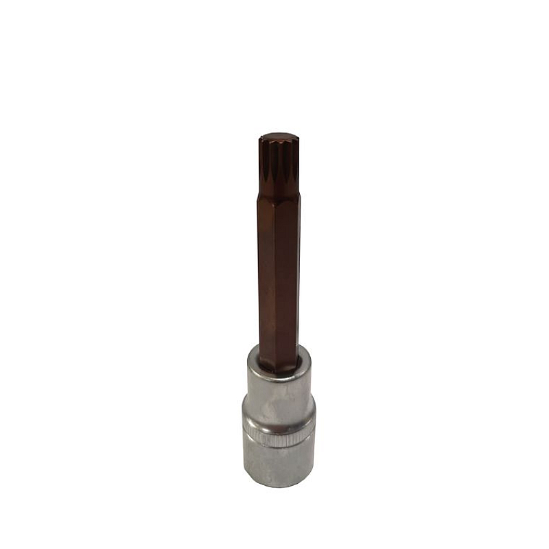 Головка 1/2" з насадкою Spline M10 12-променева L-100мм ROCKFORCE RF-34810010 Premium