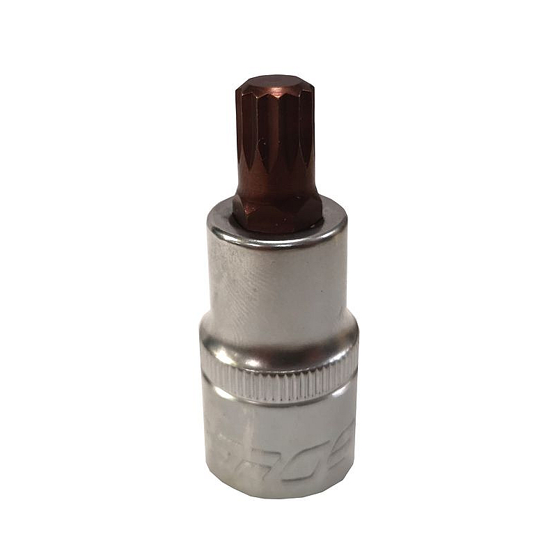 Головка 1/2" з насадкою Spline M10 12-променева L- 55мм Forsage F-34805510 Premium
