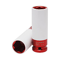 Головка глибока для литих дисків в захисному кожусі  1/2"  21мм ROCKFORCE RF-4458521C