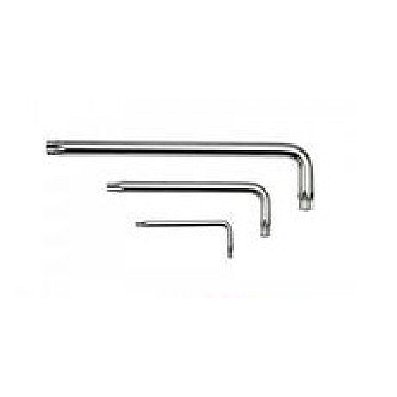 Ключ Г-образный TORX T25H с отверстием ROCKFORCE RF-76725