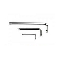 Ключ Г-образный TORX длинный T27H с отверстием ROCKFORCE RF-76727L