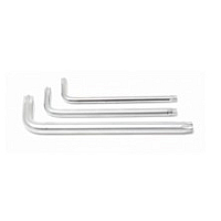 Ключ Г-образный TORX экстра длинный T40H с отверстием ROCKFORCE RF-76740XL