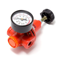 Регулятор тиску з індикатором 1/4''(2200л/хв, 5-60°C, max вхідний/вихідний тиск: 15/10bar) ROCKFORCE RF-1221
