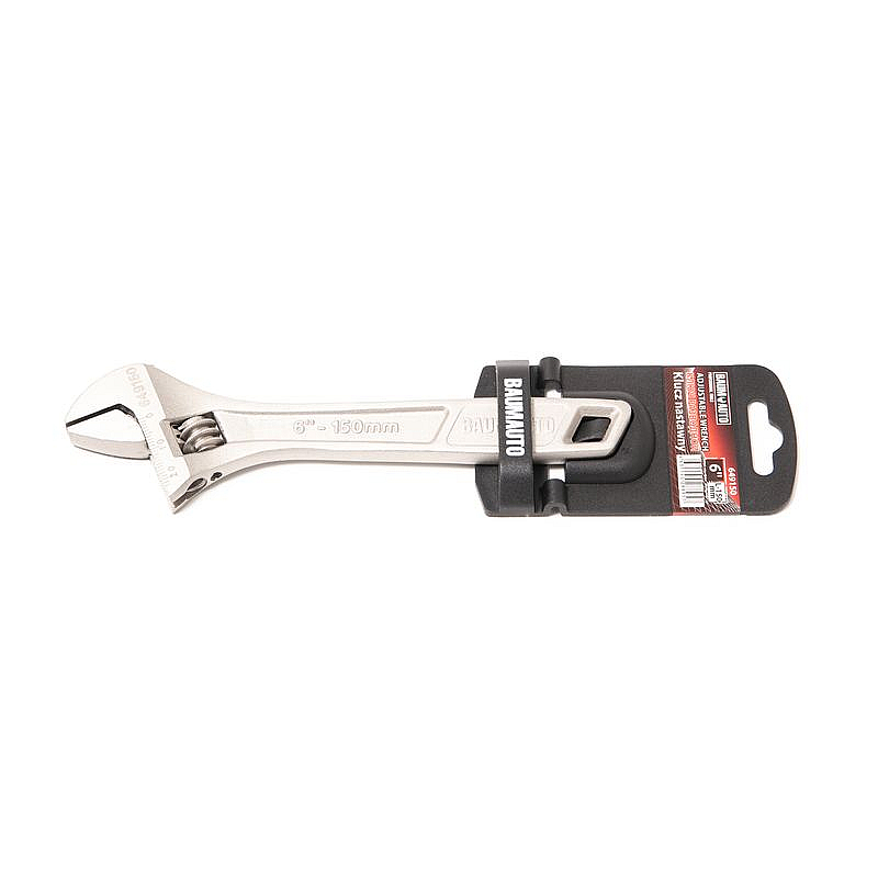 Ключ разводной Profi 6"-150мм (захват 0-20мм), на пластиковом держателе BaumAuto BM-649150