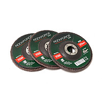 Круг пелюстковий торцевої 115х22мм P120 ROCKFORCE RF-FD4120M