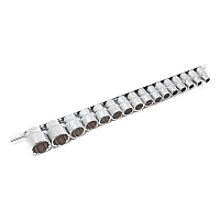 Набор головок 16 предметов 1/2" (12гр.)(10-19,21,22,24,27,30,32мм) на планке Forsage F-4161-9