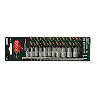 Набор головок 11 предметов 1/4" 12гр.(4,5,5.5,6-13мм) на планке ROCKFORCE RF-2111-9