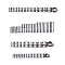 Набор инструментов 216 предметов 1/4", 3/8", 1/2" WMC TOOLS 38841