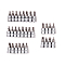 Набор инструментов 216 предметов 1/4", 3/8", 1/2" WMC TOOLS 38841