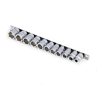 Набор головк 11 предметов, 3/8" 6-гр.,  (8, 10 -19мм)на планке ROCKFORCE RF-3111-5