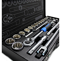 Набор инструментов 24 предмета 1/2" (12гр.) (10-32мм) Forsage F-4246-9M