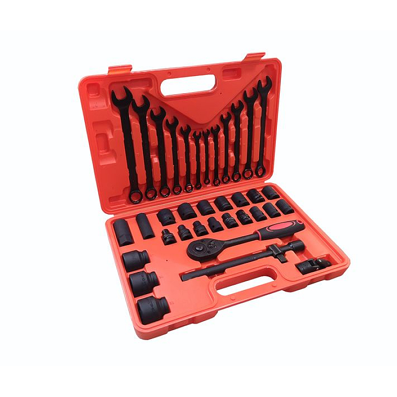 Набор инструментов ударных 37 предметов1/2"(6гр.)(8-32мм) WMC TOOLS 4037