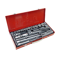 Набір інструментів 52пр. 1/2", 1/4" (6гр.) (4-30мм) в металічному кейсі