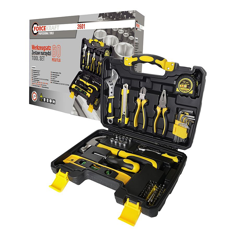 Набір інструментів 60 предметів 1/4 "(6гр.) (4-13мм) FORCEKRAFT FK-2601