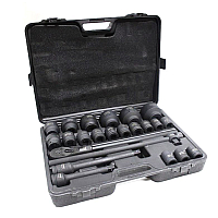 Головки ударні, набір 23пр., 3/4 "(6гр.)