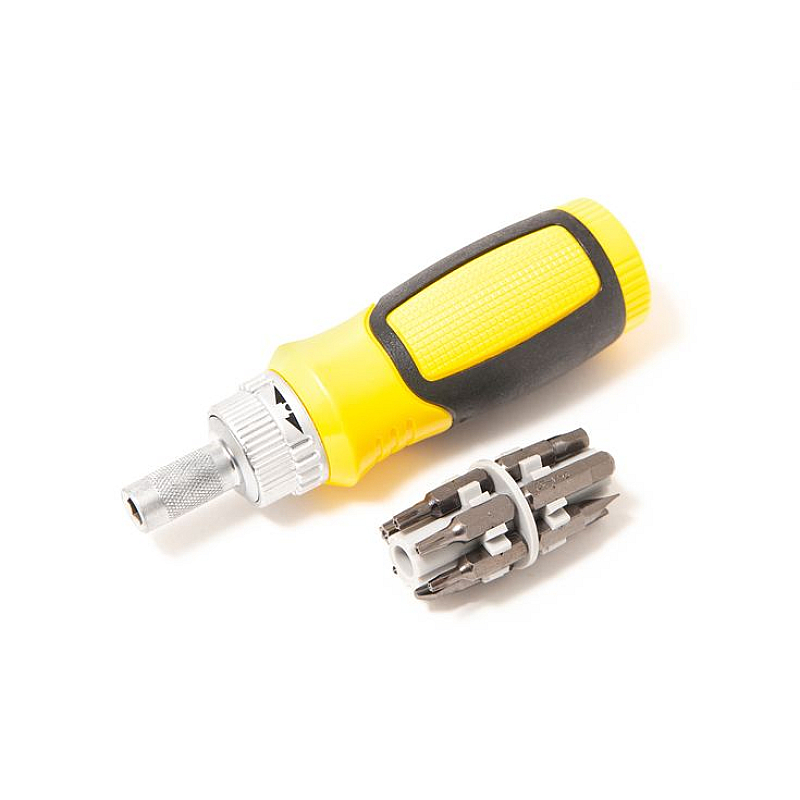 Викрутка реверсивна з комплектом біт: SL5, SL6, PH1, PH2, T10, T15, T20, T30, U6, H4, H5, H6 (13пр.) BaumAuto BM-30311213