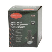 Регулятор давления воздуха с индикатором 1/4"(F)x1/4"(M) (0-12bar, верхнее расположение регулятора) ROCKFORCE RF-70714