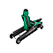Домкрат подкатной 2.5 т (85–350мм) Rockforce RF-TH32505C