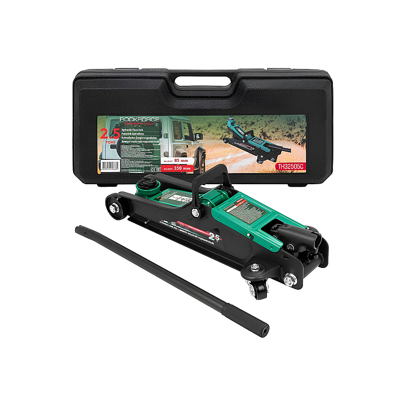 Домкрат подкатной 2.5 т (85–350мм) Rockforce RF-TH32505C