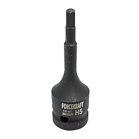 Головка 1/2" с насадкой Hex 5мм ударная FORCEKRAFT FK-24407805MPB