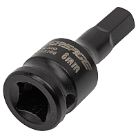 Головка 1/4" з насадкою Hex 6мм ударна Forsage F-2243206