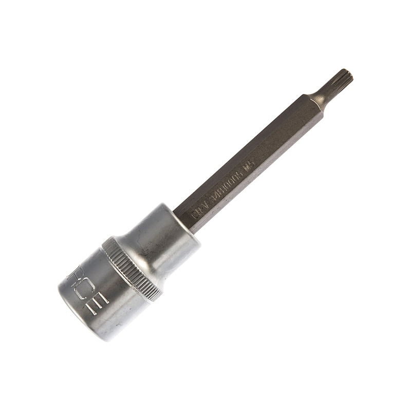Головка 1/2" з насадкою Spline M5 12-променева L- 100мм ROCKFORCE RF-34810005
