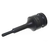 Головка 1/2" с насадкой Spline M5 с отверстием ударная ROCKFORCE RF-24807805T