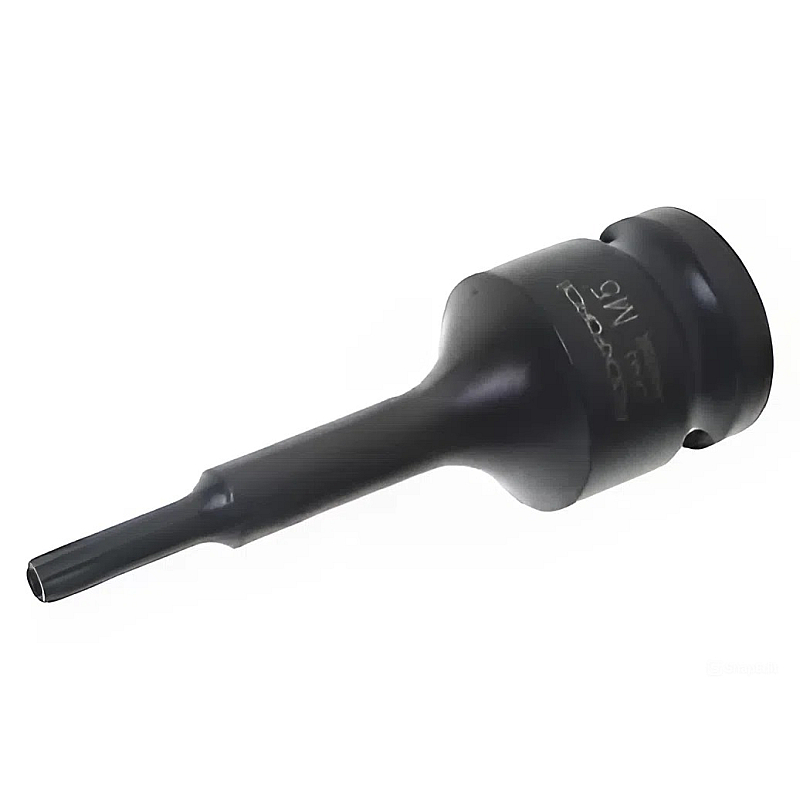 Головка 1/2" з насадкою Spline M5 з отвором ударна ROCKFORCE RF-24807805T