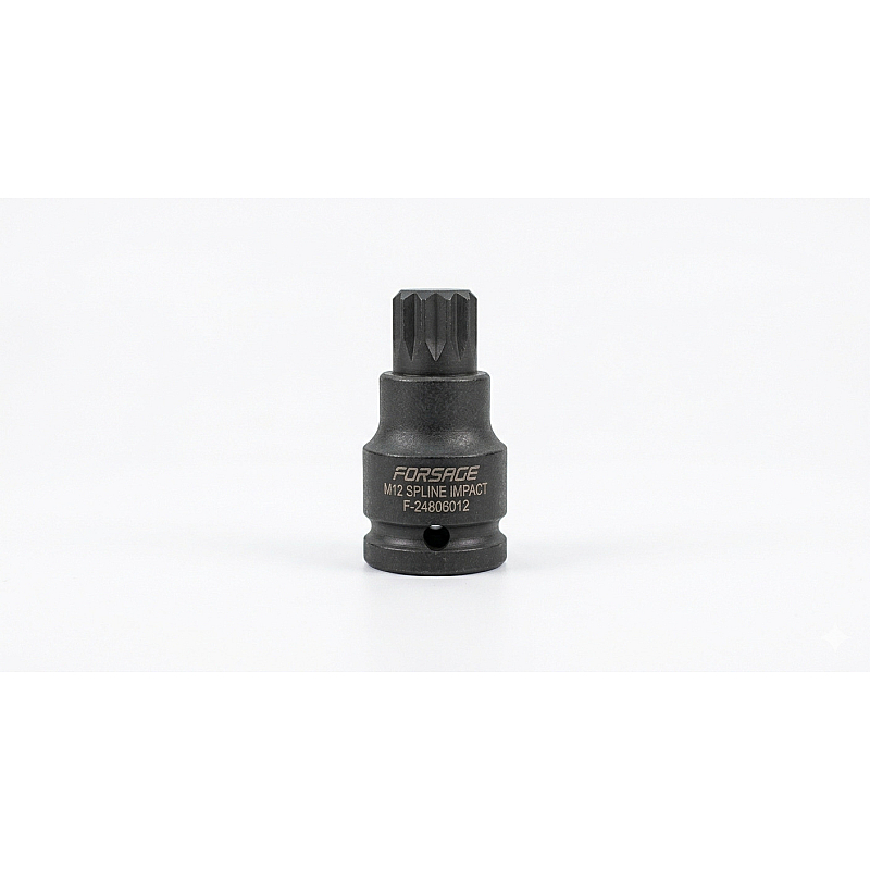 Головка 1/2" с насадкой Spline M12 ударная F-24806012
