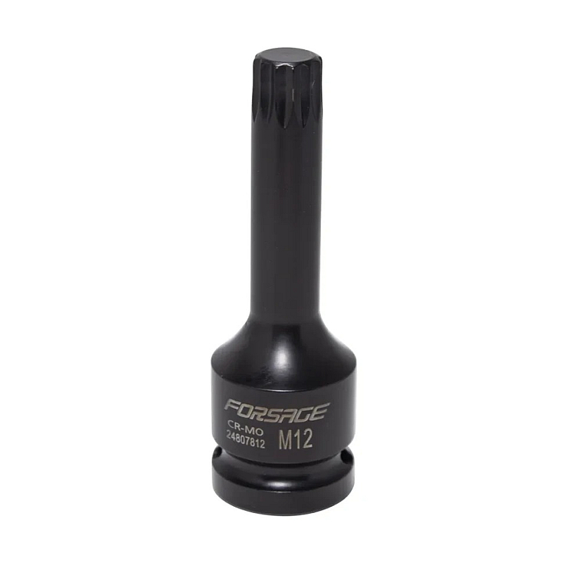 Головка-бита SPLINE ударная M12, 1/2'' Forsage F-24807812