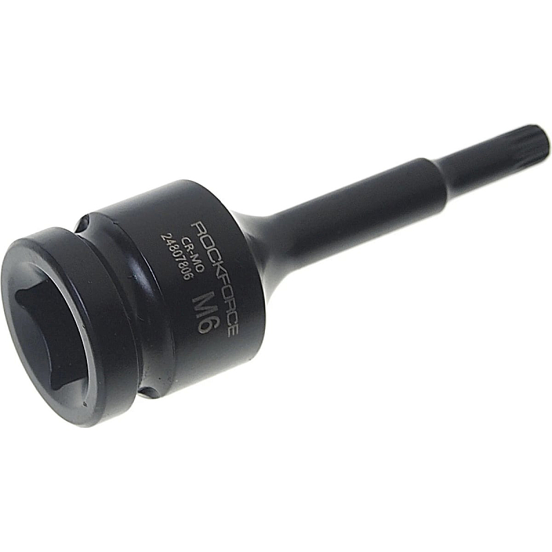 Головка 1/2" з насадкою Spline M6 ударна ROCKFORCE RF-24807806