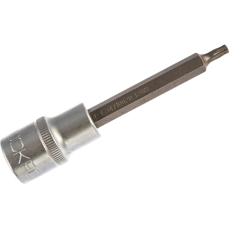 Головка 1/2" з насадкою Torx T20H з отвором L- 100мм Forsage F-34710020