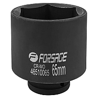 Головка ударная глубокая 3/4" 6-гранная 65мм. Forsage F-46510065