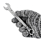 Набор ключей 12пр. (6-19мм) WMC TOOLS WT-5124MP