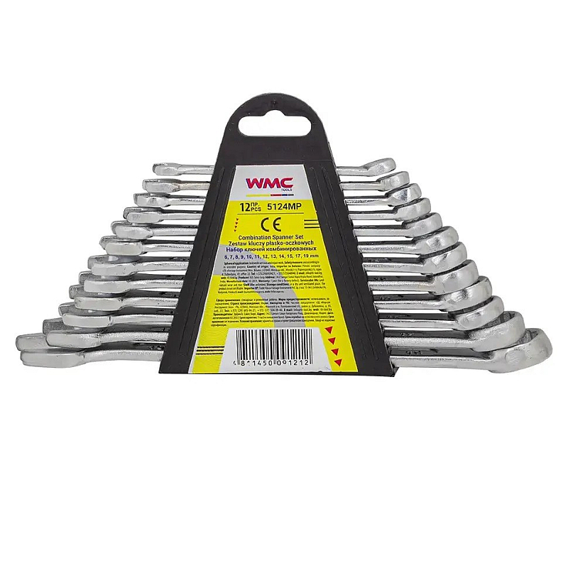 Набор ключей 12пр. (6-19мм) WMC TOOLS WT-5124MP